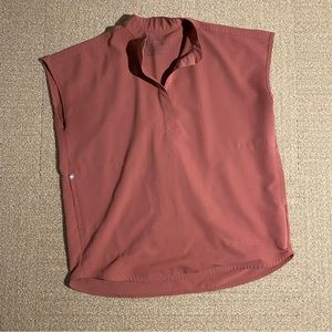 FIGS Rafaela Oversized Scrub Top- MAUVE